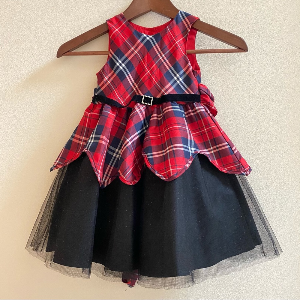 Pre-Loved Pippa and Julie Plaid Tulle Dress sz 3T
